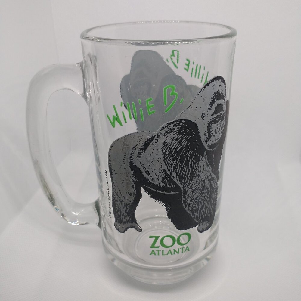Willie B Vintage Tumbler Glass Advertising Willie B from The Atlanta,nGA Zoo